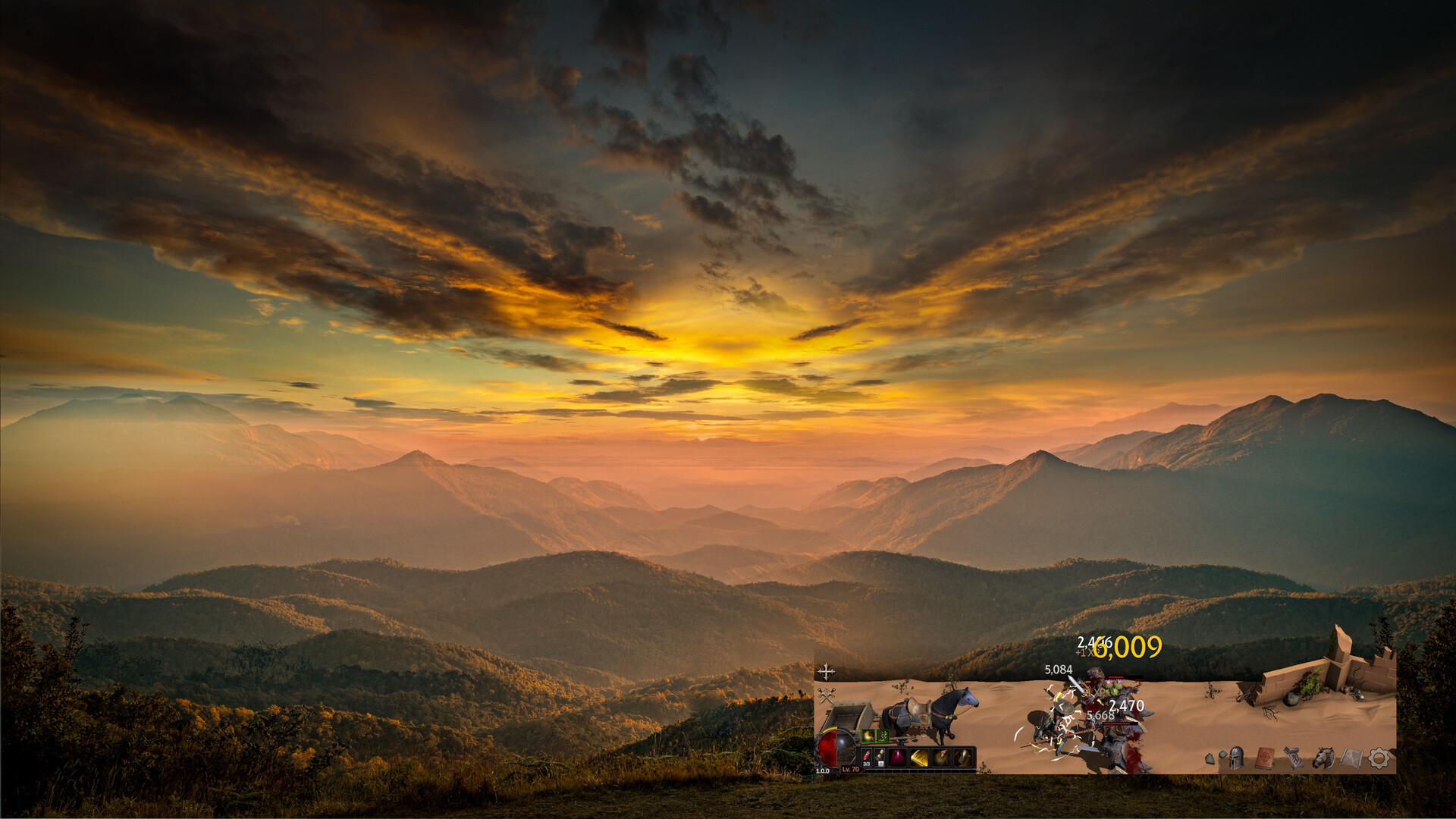 Official Deskrawl screenshot showing the game in a small window near the bottom-right of a desktop.